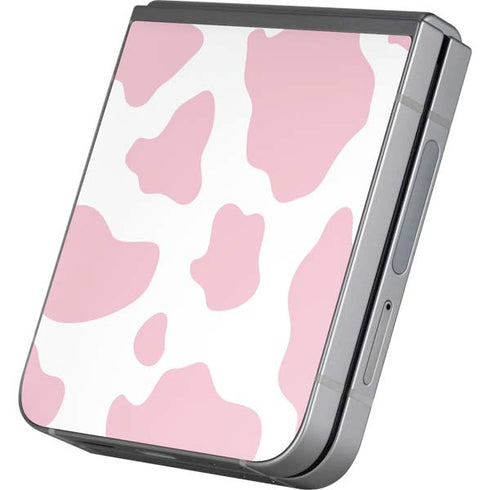 Pink Cow Print Galaxy Z Flip6 Skin